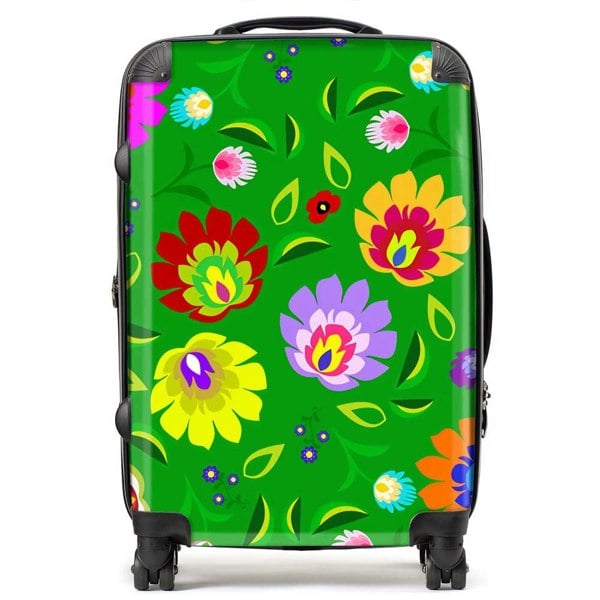 Warren Reed Polish Folk Floral Suitcase