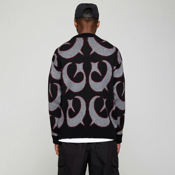 GVNMNT Clothing Co Foul Play Jacquard Knit Sweater