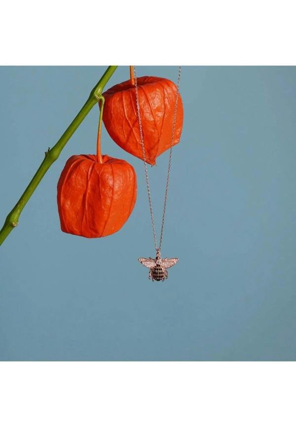 Honey Bee Pendant Necklace Gold - LATELITA Necklaces