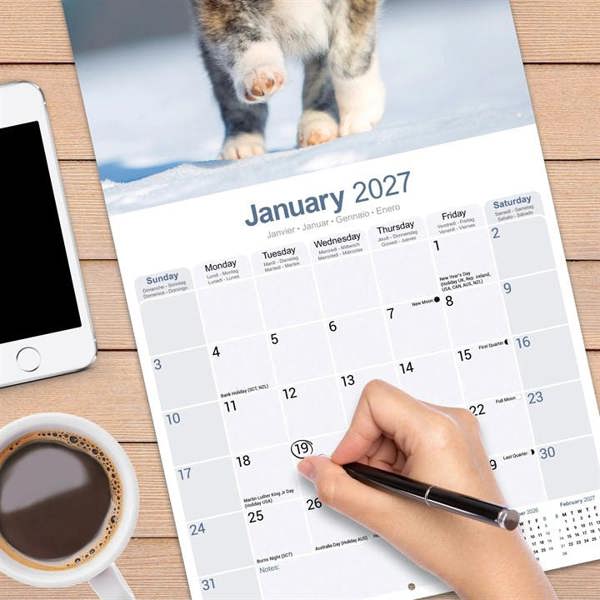 Akita Calendar 2027, Wall Calendars, Month To View, Dogs, Gift