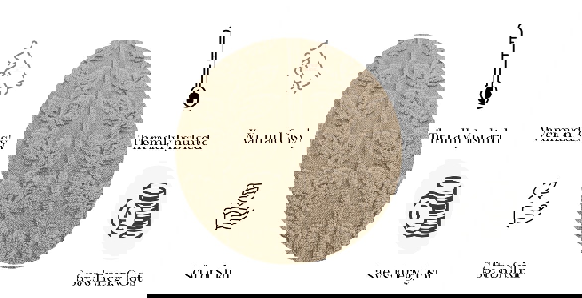 HomeSpace Direct Leaves Teddy Beige Duvet Cover Set