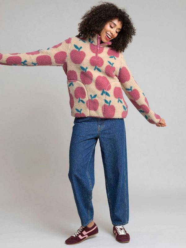 Kite Womens Apples Purbeck 1/4 Zip Teddy Fleece
