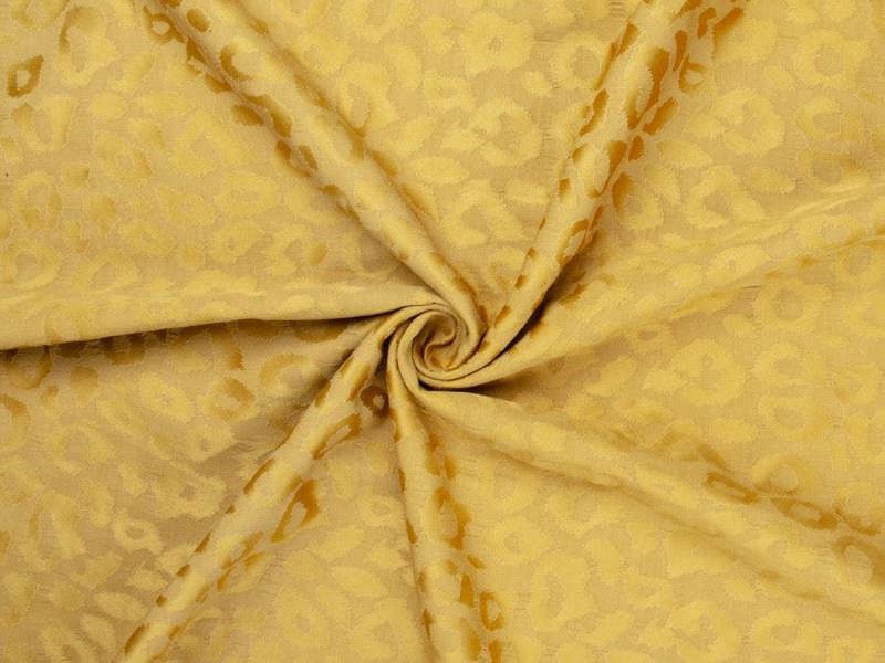Minerva Core Range Deadstock Textured Stretch Woven Jacquard Fabric - Animal Prints Design Dressmaking Fabric, 145 cm / 58" Wide - per metre