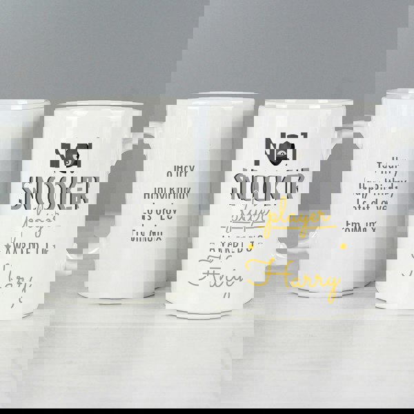 Personalised Memento Company Personalised No.1 Snooker Player Mug