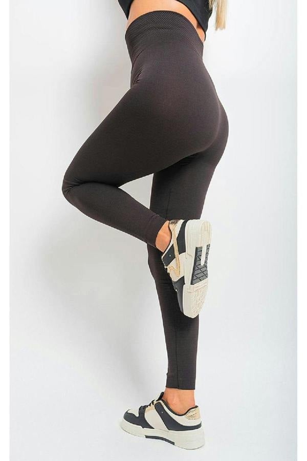 Elaine High Waist Tummy Compression Slimming Leggings - Black