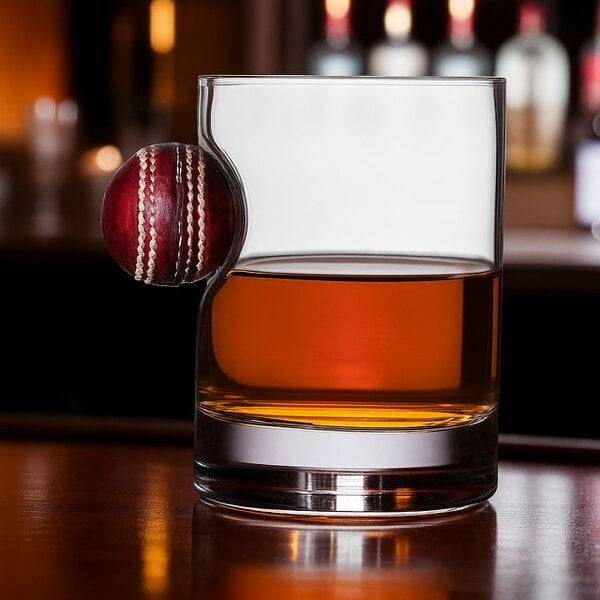 CRICKET-GIFTS Innings Ender Cricket Ball Tumbler Glass for Drinks