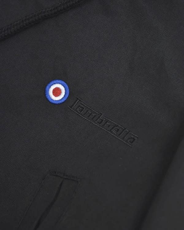 Lambretta Mens Shower Resistant Hooded Classic Badge Fishtail Parka