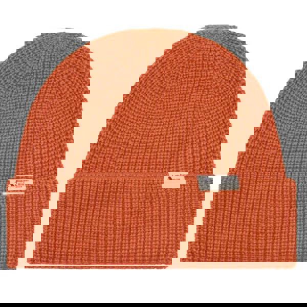 Aquascutum Active Active Label Beanie Rust Orange Beanie Hat One Size