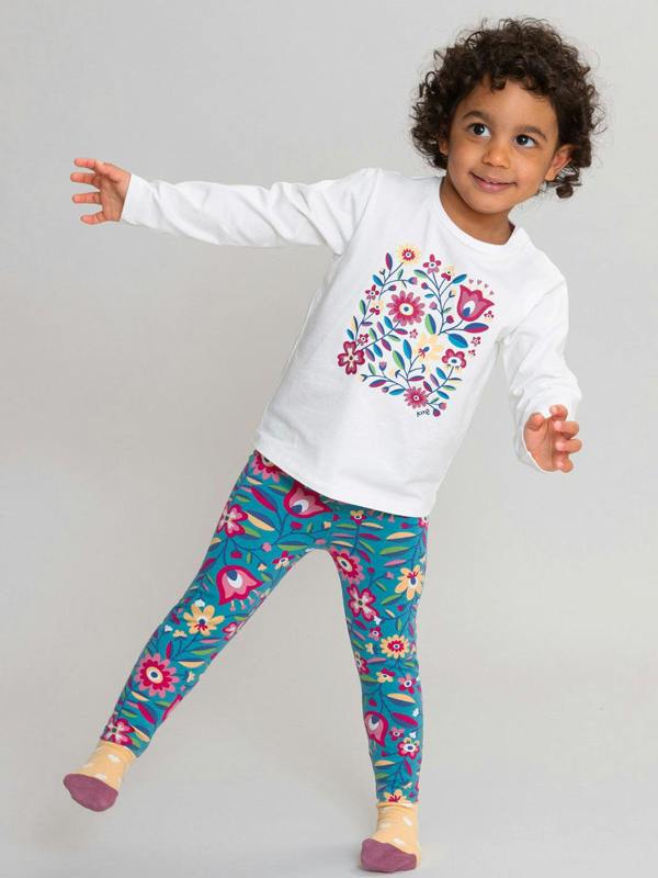 Kite Girls Organic Folksy Bloom T-Shirt
