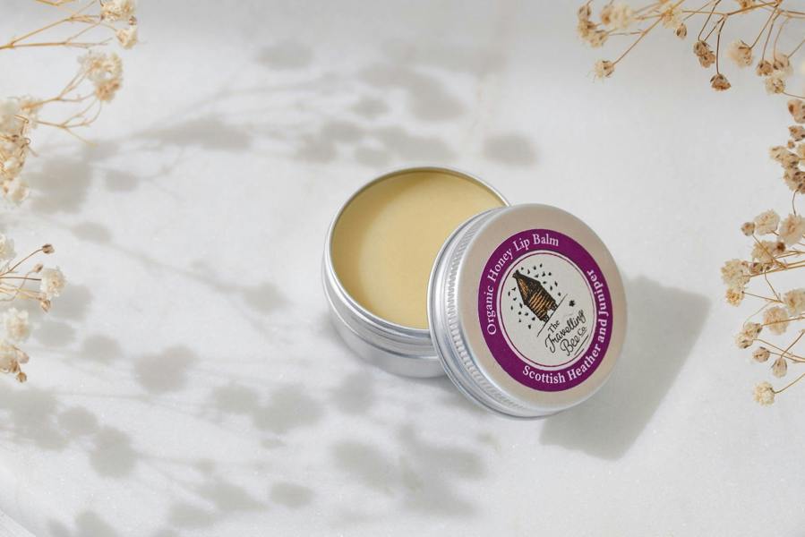 The Travelling Bee Co. Scottish Heather Honey and Juniper Organic Lip Balm
