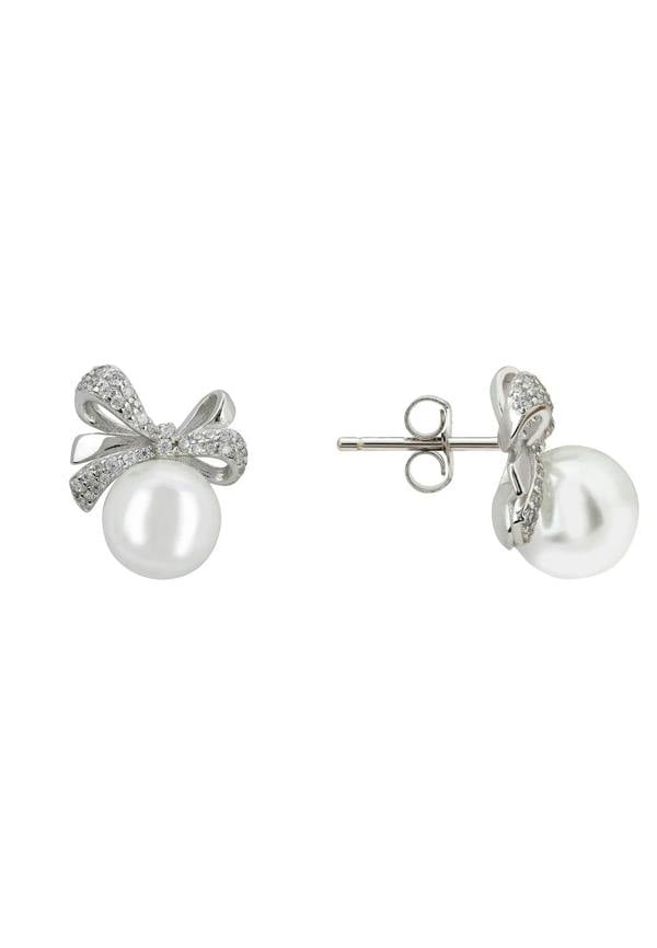 Push backing of the earrings.