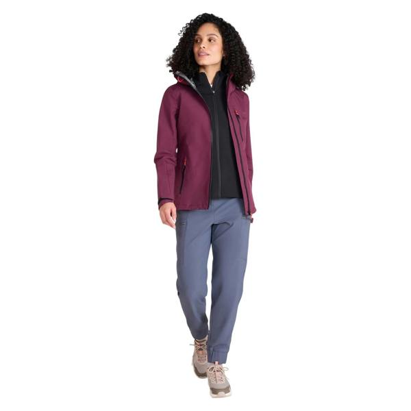 Mountain Warehouse Womens/Ladies Bachill 3 Layer Waterproof Jacket - Berry - 
