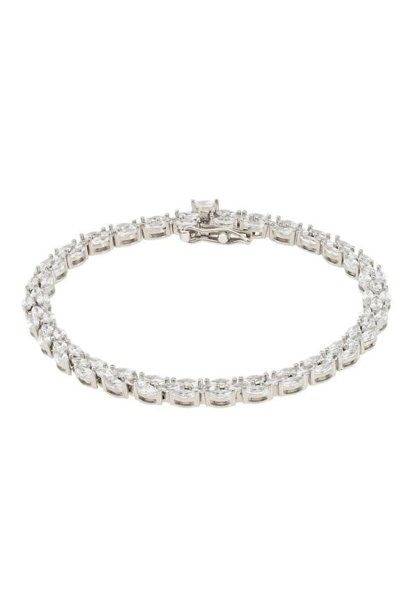 Petal Tennis Bracelet Small Silver - LATELITA Bracelets