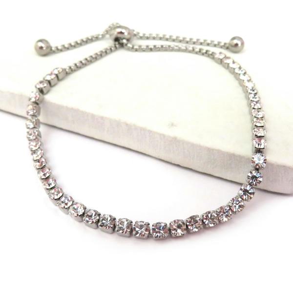 Aye Do Gifts Diamante Silver Slider Bracelet