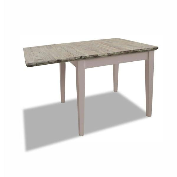 Statement Furniture Florence Square Extendable Kitchen Dining Table, Drop Down Leaf Small Table