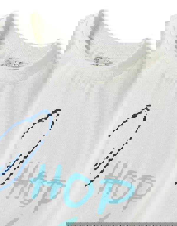 Peter Rabbit Boys Blue Front Print Top, All Over Print Bottom Long Sleeve Long Leg Pyjama Set