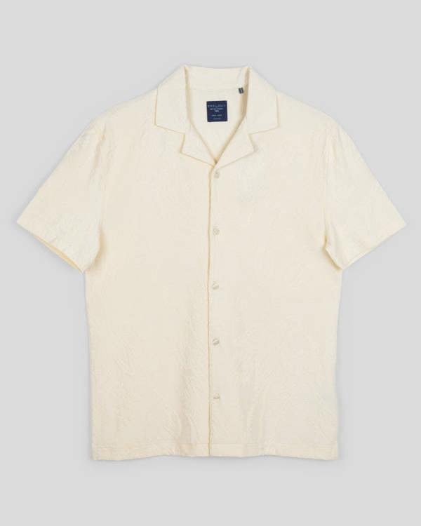 Steel & Jelly Kenton - Paisley Texture Jersey Short Sleeve Shirt