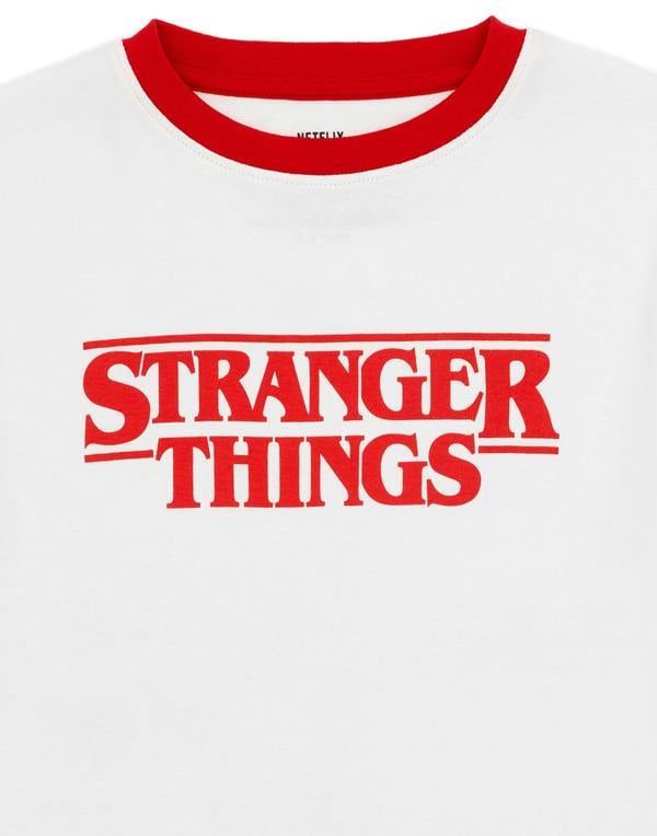 Stranger Things Unisex Kids Multicoloured Logo Short Sleeve Short Leg Pyjama Set