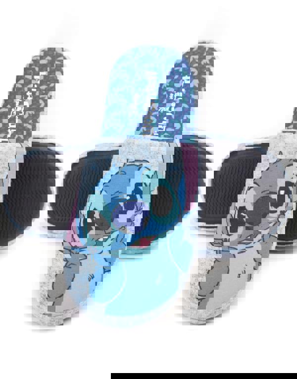 Disney Womens Blue Lilo and Stitch Mule Slippers