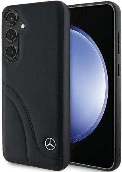 Mercedes Benz Genuine Leather Star Logo Case for Samsung Galaxy S24 6.2" Black- MEHCS24S23RBCSK