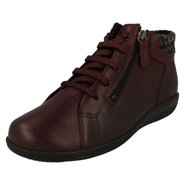 DB Shoes Ladies DB Shoes 2V Dual Fitting Ankle Boots Pipit