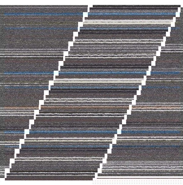 Stockholm Lead/Light Blue Washable Mat - Stylish & Practical