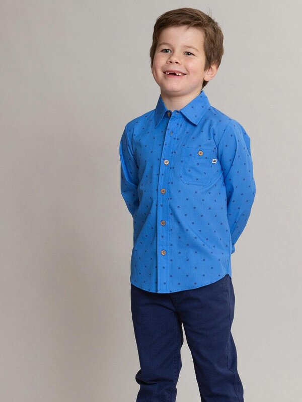 Kite Boys Organic Stargaze Poplin Shirt