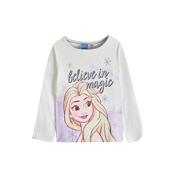 Frozen Girls Believe In Magic Elsa All-Over Print Long Pyjama Set - Purple/White