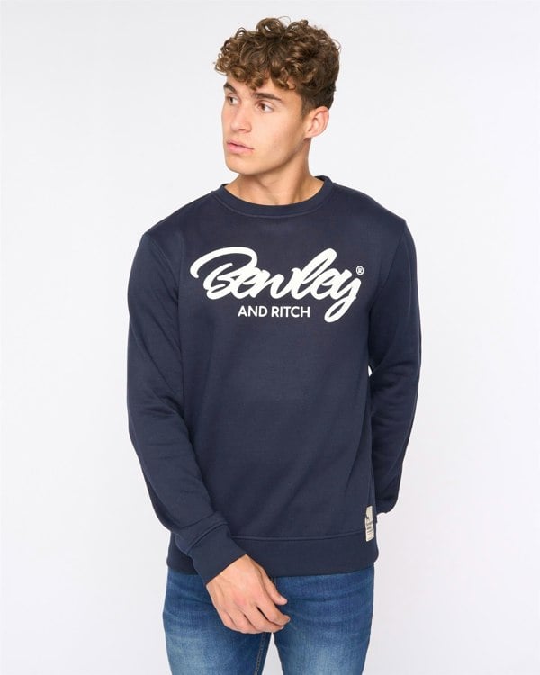 Bewley & Ritch Yardley Crew Sweat Navy