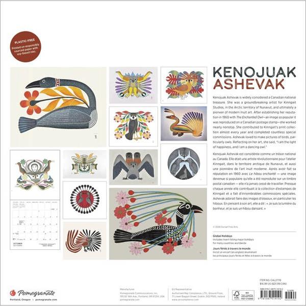 Inuit Art, Kenojuak Ashevak Calendar 2027, Wall Calendars, Month To View, Art, Gift