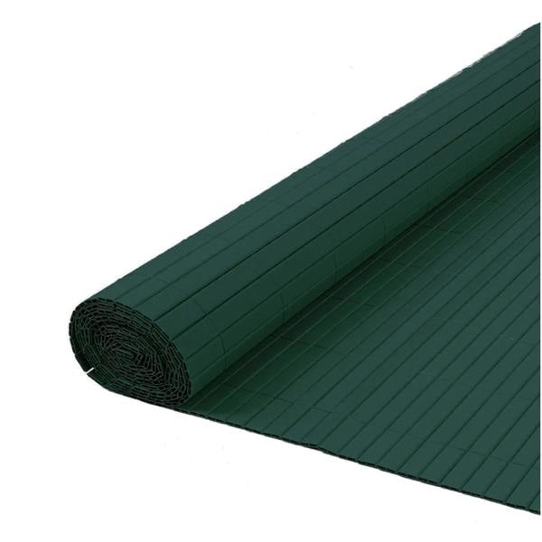 Artificial PVC Bamboo Screening Fence 4m - Green - Evergreenery