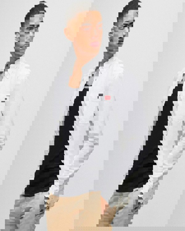 HUGO Evito Slim Fit Mens Long Sleeved Shirt - Open White 199