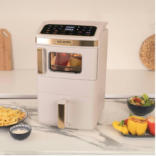 Hamilton Beach Professional DualStack 14.5L Air Fryer Oven - Stone & Brushed Brass