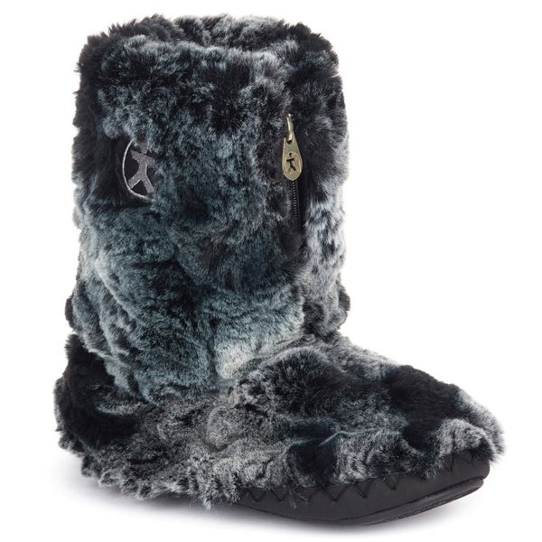 Bedroom Athletics COLE Womens Faux Fur Boots Black Wolf