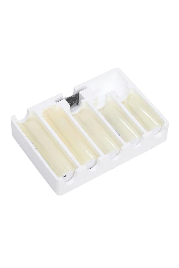 Living and Home 5Pcs Ivory LED Pillar Flameless Candles with Remote–Flickering Flame, Dimmable & Timer