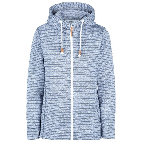 Trespass Women's Kari Striped Fleece Jacket - Navy Marl