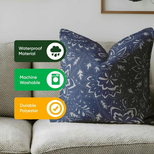 Gardenwize Pair of Outdoor Scatter Cushions – Hampton Design