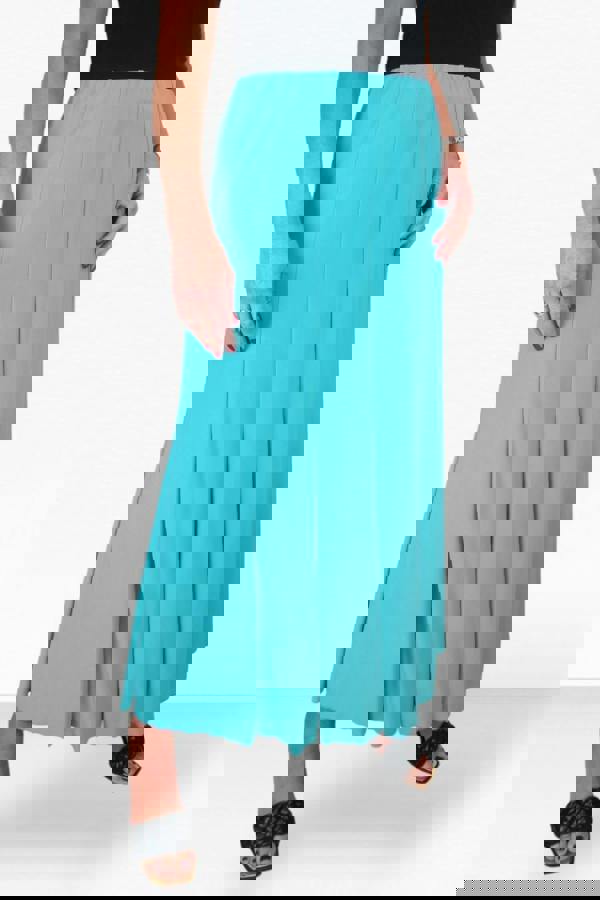 Paulo Due Women's Panelled 38" Elastic Waist Maxi Skirt