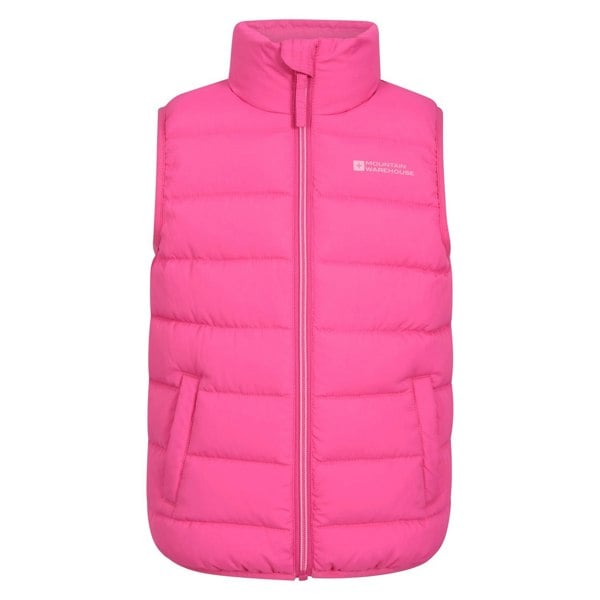 Mountain Warehouse Kids Rocko Plain Padded Gilet - Pink