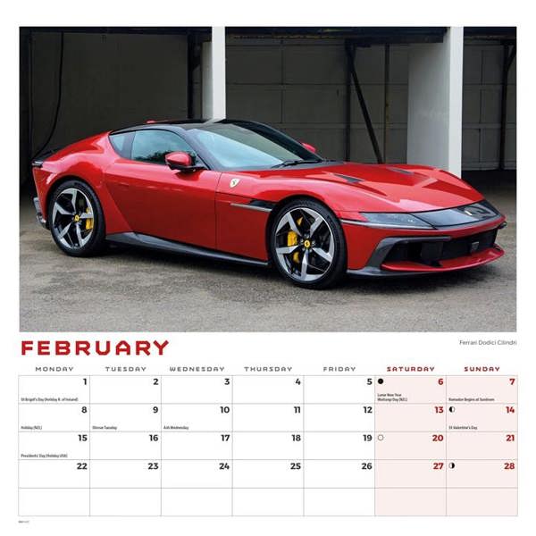 Dream Cars Calendar 2027, Wall Calendars, Month To View, Transport, Gift