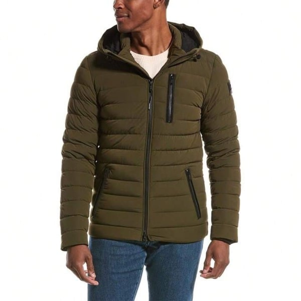 Moose Knuckles Hooper Quilted Down Filled Men's Jacket - Park Green