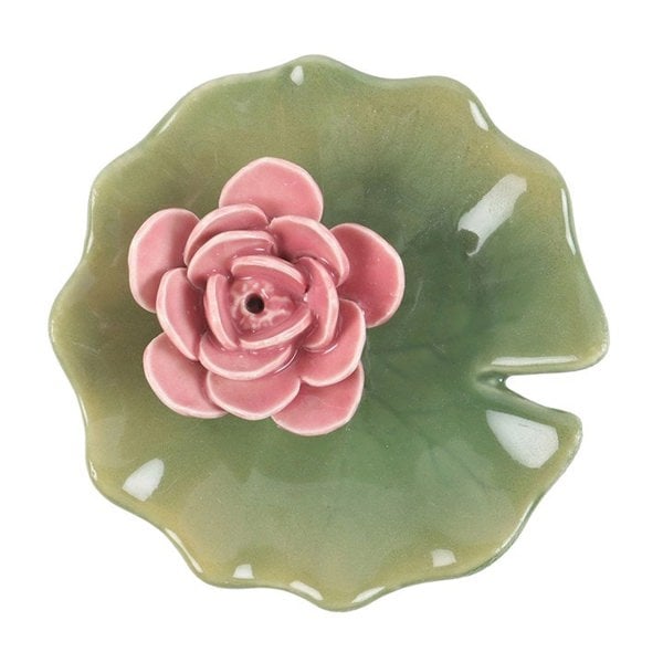 Serano Lily Pad Trinket Dish and Incense Stick Holder
