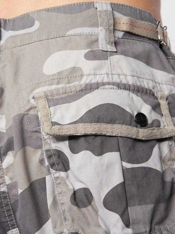 Crosshatch Jimster Shorts Charcoal Camo