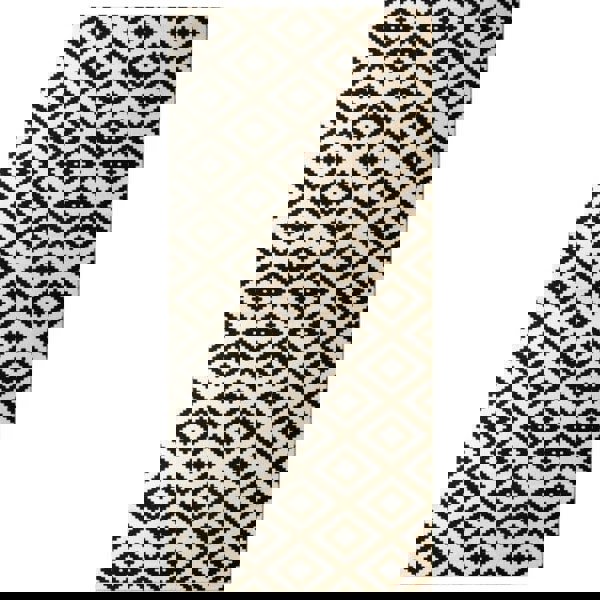 Velours Diamond Design Black & Cream