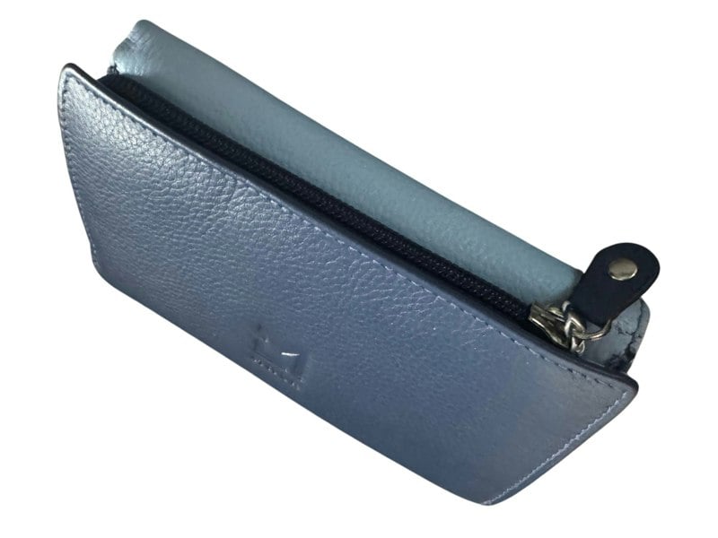 Mala Leather Woolacombe Trifold RFID Purse – Soft Leather – Beach & Dog Appliqué Design