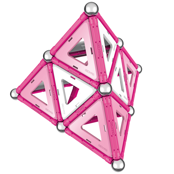 Geomag Kids Panel Pink Magnetic Shapes - 68 Pieces
