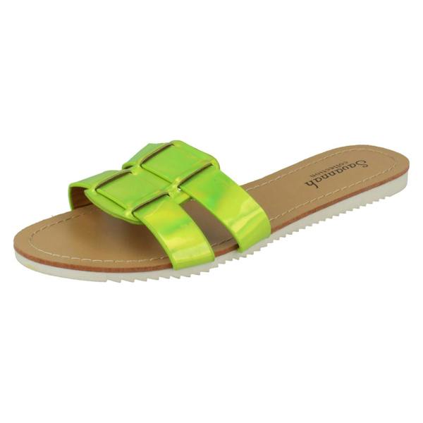 Savannah Ladies Savannah Flat Two Strap Mule