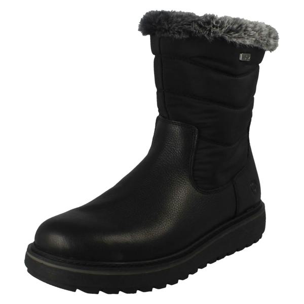 Remonte Ladies Remonte-Tex Mid Calf Stud Sole Boots D0U79