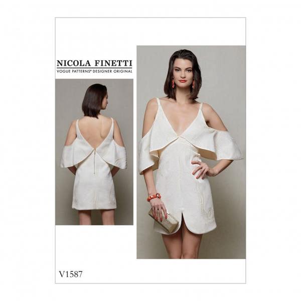 Vogue Sewing Pattern 1587, Dresses for Women, E5 (14-16-18-20-22) - Advanced