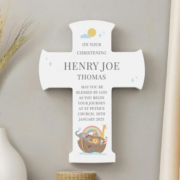 Personalised Noah's Ark Christening Gift - product in use